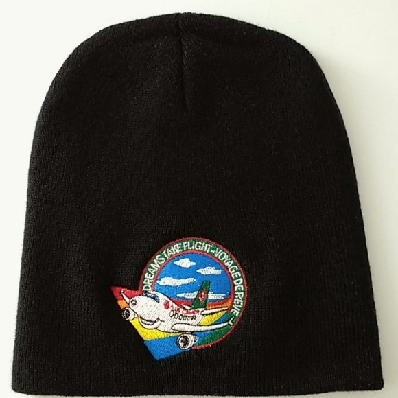 NWOT Kids Black Beanie with Airplane Patch 4/$15.00 - Picture 1 of 1